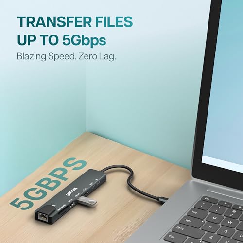 Geonix Befit CH8, 8 in 1 Muliport Adapter USB C Hub with 4K HDMI, USB C 100W PD Port, USB C Port, USB A 3.0, USB A 2.0, RJ45 Ethernet, SD, Micro sd Card Reader - Image 5