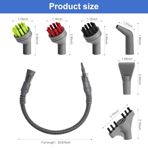 Sionlan Replacement Extension Hose cleaner brush tool parts for Bissell Steam Shot Omni Hard Surface steam Cleaner 39N7A 39N7V 39N7H 39N71 39N72 39N73 39N78 39N7N 2994B handheld portable steam Accessories - Image 2