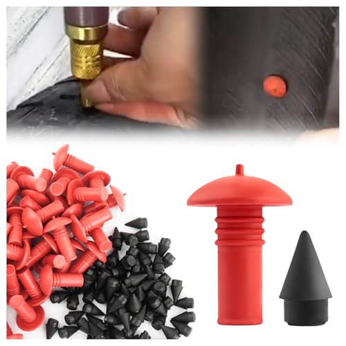 wedfish Mushroom Tire Plug Kit with 90PCS PinsPractical Rapid Plug 20 Tire Repair for Flat Tire Repair KitCar Accessories Mushroom Plug Tire Repair Kit Fits Tubeless Tires 90pcs large mushroom heads - Image 1