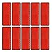 Yinaolan 10 Pack Red Self Adhesive Rectangle Reflectors E11 Approval Road Safety Stickon Rear Reflectors for Mailboxes Driveway Trailer Caravan Truck Lorry or Agricultural Machines Tunnels - Image 2