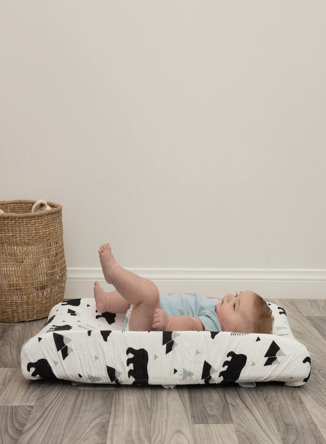 Pondering Pine Organic Baby Changing Pad Cover - Muslin Fitted Changing Pad Cover for Boys - Soft and Breathable, Baby Bear Woodland, 16”x32” - Image 4