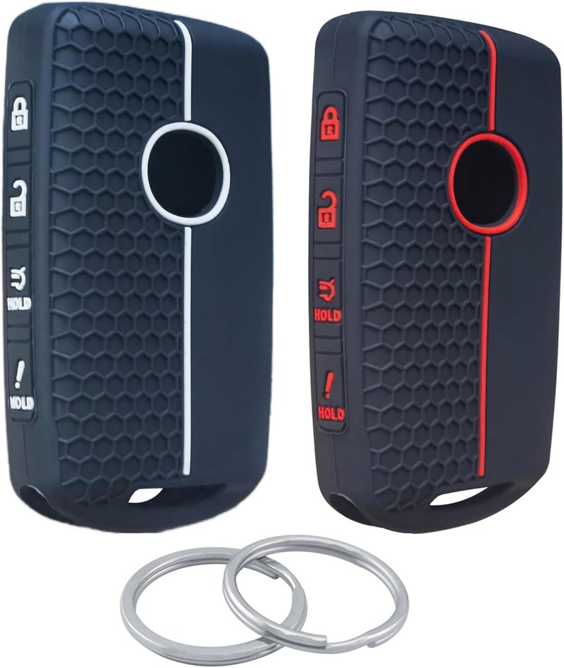 RUNZUIE Silicone Key Fob Cover Set for Mazda - Image 1
