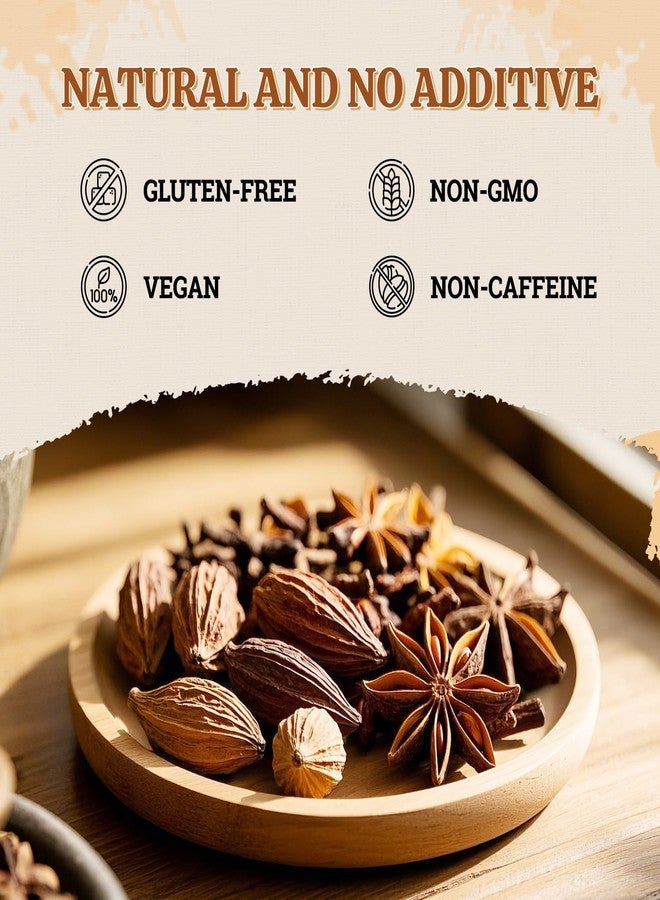 52USA Black Cardamom Pods, 4oz in Kraft Bag, NON GMO Verified, Black Cardamom Seeds - 100% Pure, Aromatic & Natural, Whole Cardamom Pods for Authentic Asian, Indian, and Global Cooking - Image 2