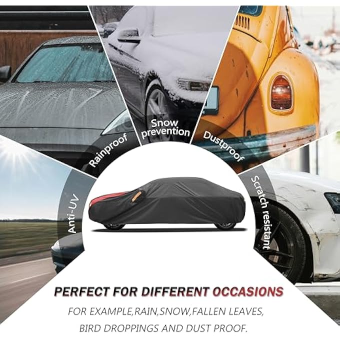 MBLCOOVERS Waterproof All Weather Full Exterior Cover Rain Snow UV Protection Cover Car Cover Custom Fit for Toyota RAV4 1996-2025, Honda CRV 1997-2025. - Image 3