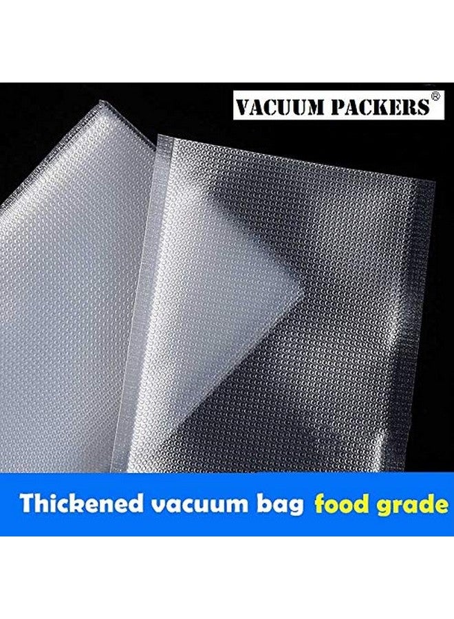 VACUUM PACKERS أكياس تفريغ الهواء للطعام، خالية من BPA، قابلة للاستخدام في الميكروويف، أكياس تفريغ جاهزة بسماكة 90 ميكرون (12 سم × 15 سم) - Image 2