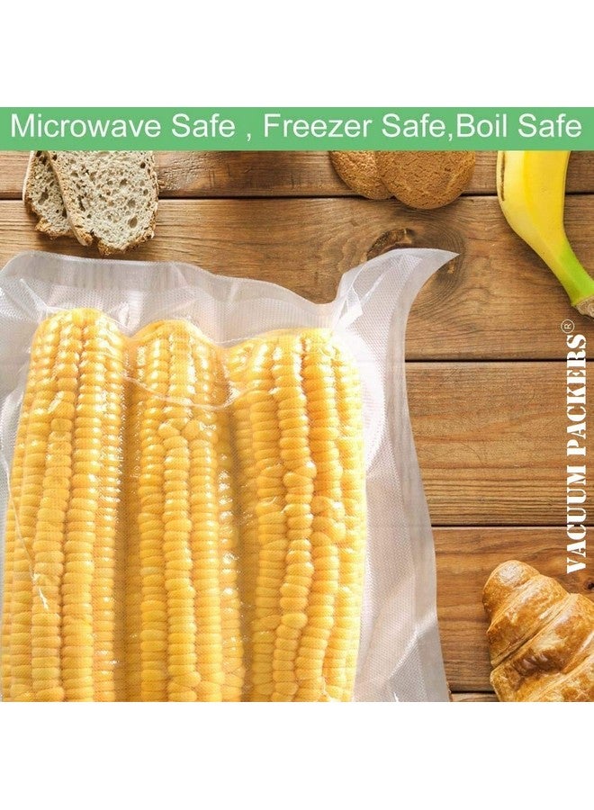 VACUUM PACKERS أكياس تفريغ الهواء للطعام، خالية من BPA، قابلة للاستخدام في الميكروويف، أكياس تفريغ جاهزة بسماكة 90 ميكرون (12 سم × 15 سم) - Image 3