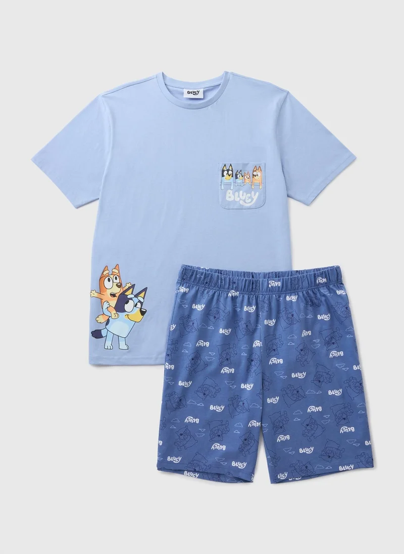 Matalan Bluey Blue Pyjama Set