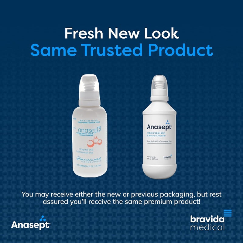 AnaseptAntimicrobial Skin and Wound Cleanser 4 oz Bottle with Finger Pump Sprayer - Image 2