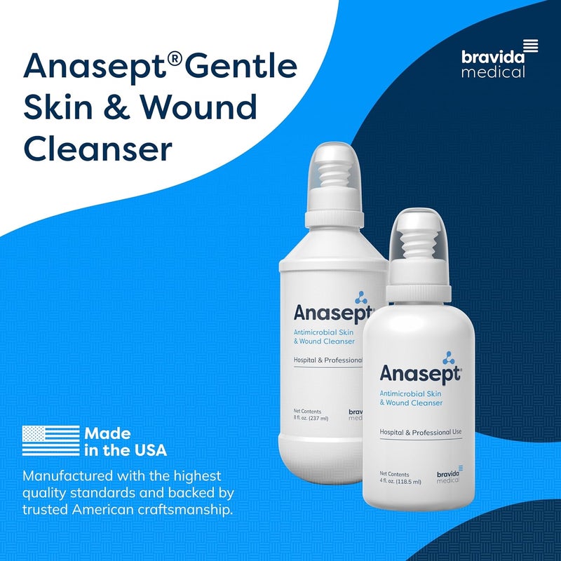 AnaseptAntimicrobial Skin and Wound Cleanser 4 oz Bottle with Finger Pump Sprayer - Image 3