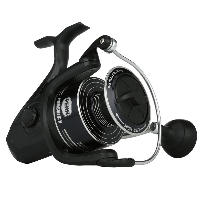 Penn Pursuit V Spinning Fishing Reel Size 2500 CorrosionResistant Graphite Body Lightweight Aluminum Superline Spool HT100 Drag System - Image 2