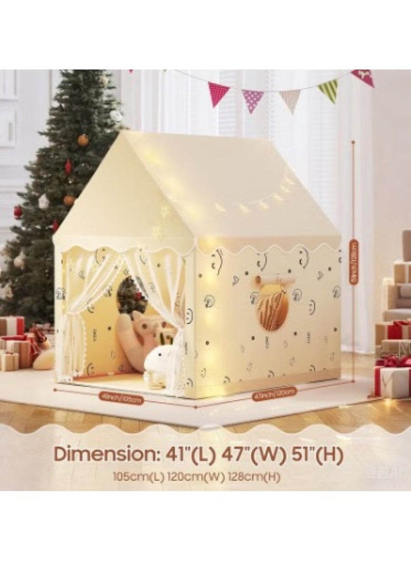 Generic Large Kids Tent for Indoor Play, Sturdy Play Tents for Toddlers with Storage Bag, Kids Outdoor Roo  - Image 3