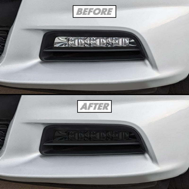 SlickMod PreCut Vinyl Smoke Tint for 20152022 Dodge Charger Foglight 20 Dark Smoke 2 Foglight