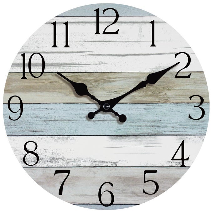 WALL CLOCK 10 INCH SILENT NON TICKING WALL CLOCKS BATTERY OPERATED RUSTIC WOODEN CLOCKS DECORATIVE FOR KITCHEN BATHROOM BEDROOM LIVING ROOM