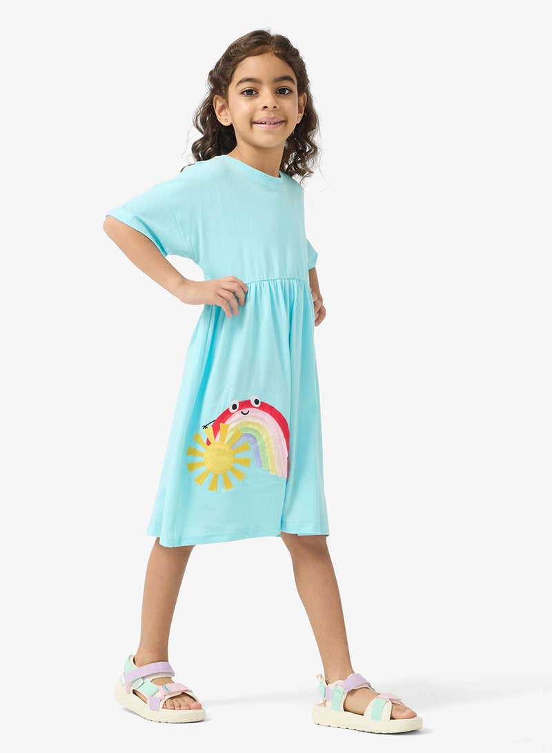 Pinata Rainbow Print Summer Dress - Image 1