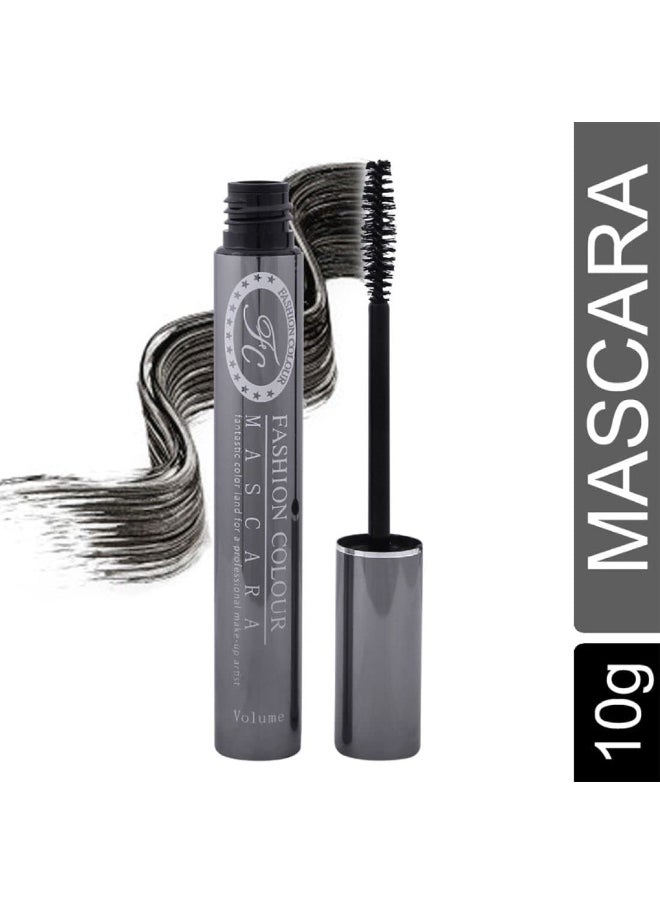 Fashion Colour - Mascara Waterproof Lightweight Quick Dry Volumising No-Clumping Lengthening 10ml - Image 1