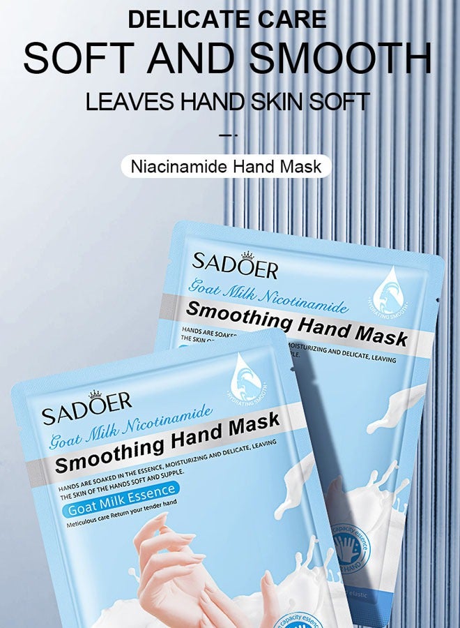 SADOER 6 Pack Foot Mask / Hand Mask Moisturizing Glove, Foot Peel Mask Exfoliating Mask, Hand Repair Glove for Dry Hand & Foot Treatment, Remove Dead Skin, Rough Skin（Rose/Lavender/Goat Milk） - Image 3