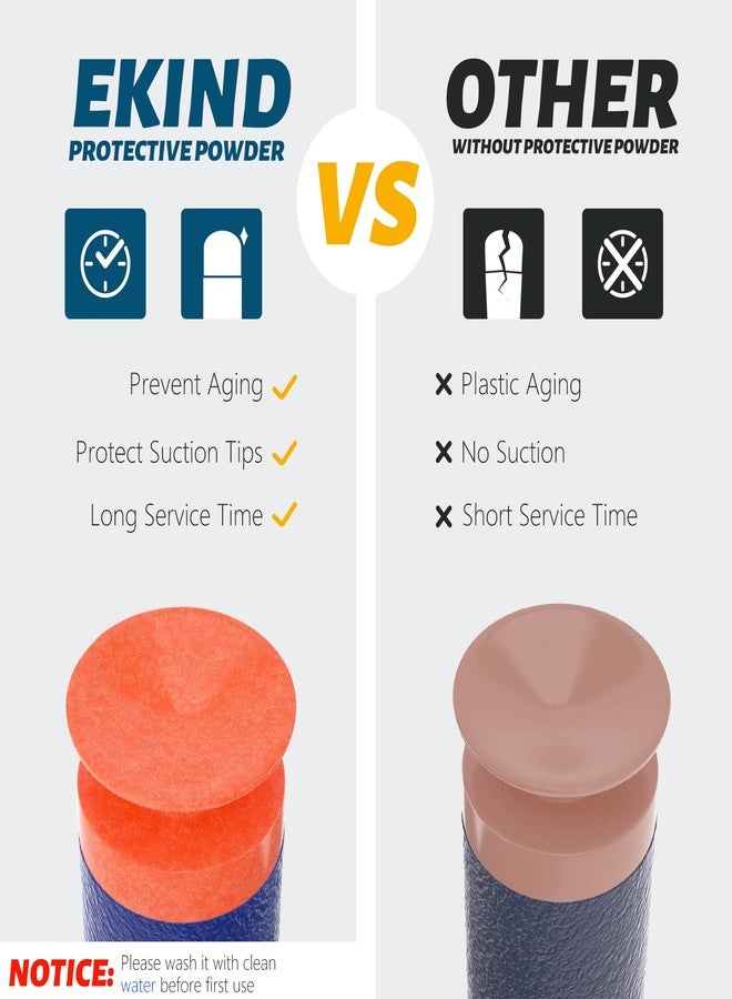 EKIND 100 Pcs Suction Darts Refill Pack Foam Bullet Compatible for NERF N-Strike Series Blaster (Green) - Image 4