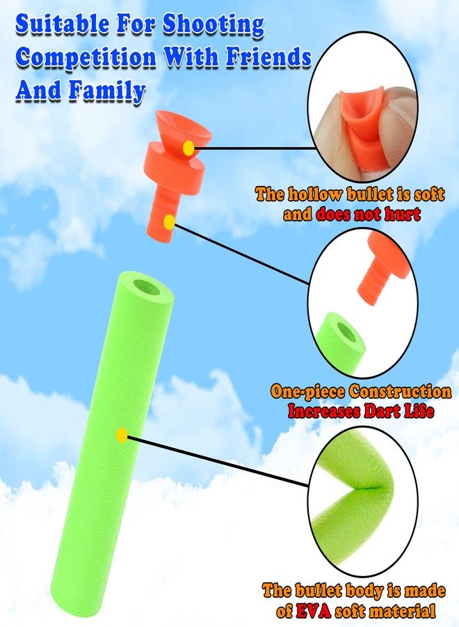 EKIND 100 Pcs Suction Darts Refill Pack Foam Bullet Compatible for NERF N-Strike Series Blaster (Green) - Image 3