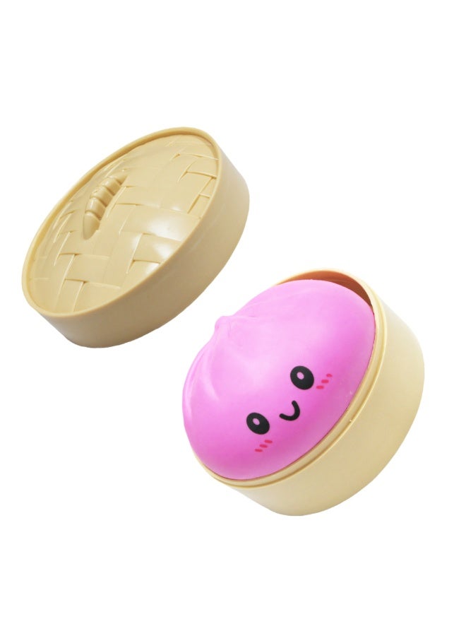 Squishy Bun Mystery Dumpling-Shaped Toy with Random Surprises and Unique Colors; Slow-Bounce Sensory Squeezing Toy for Stress Relief and Relaxation; Squeezable Multi-Color Dumpling; Random Surprise Box. - Image 5