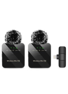 PULUZ Professional Wireless Lavalier Microphone for iPhone 14 13 12 11, iPad, Cordless Omnidirectional Condenser Recording Mic for Video Recording, Live Streaming, Interview Podcast Vlog YouTube Tiktok  - Image 1