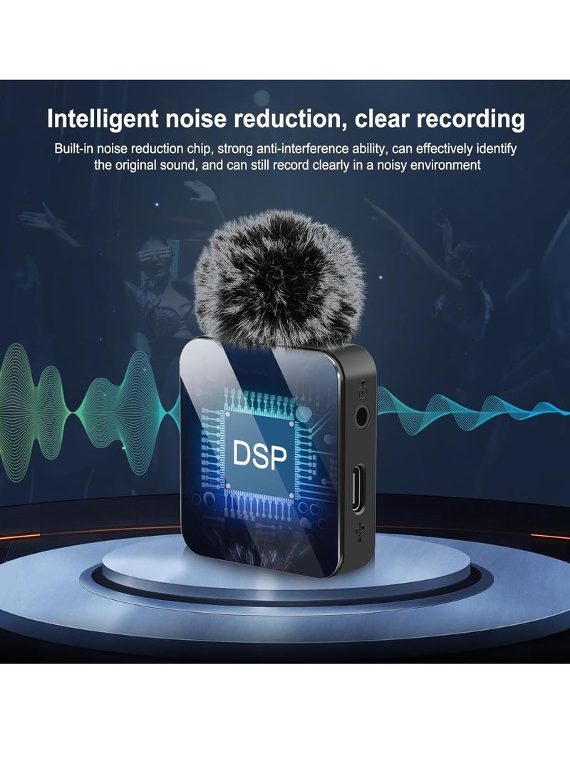PULUZ - Professional Wireless Lavalier Microphone for iPhone 14 13 12 11, iPad, Cordless Omnidirectional Condenser Recording Mic for Video Recording, Live Streaming, Interview Podcast Vlog YouTube Tiktok - Image 1