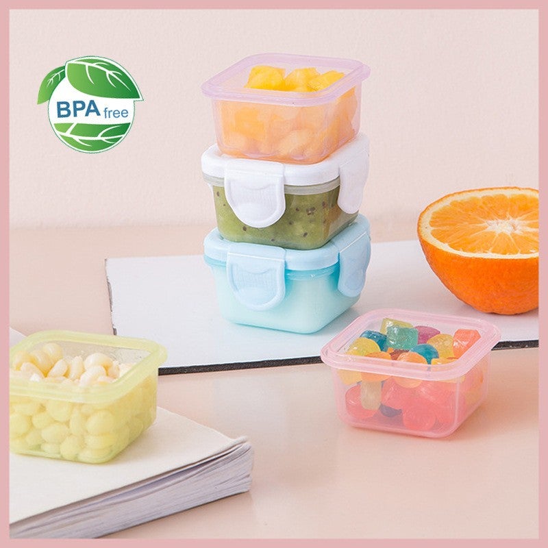 Baby Food Storage Box with Lid Airtight Mini Portable 60ml 