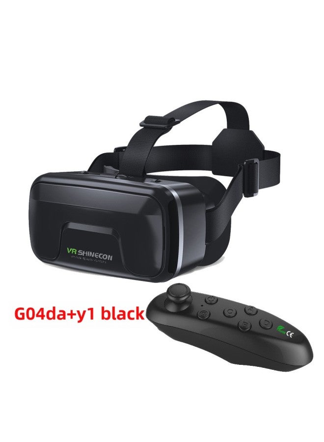 Vr Shinecon Vr Glasses Genie 6th Edition Magic Mirror G04/da 3d Mobile Virtual Reality Headset Full Scene-Color:G04A Normal Large Version + Y1 Black - Image 1