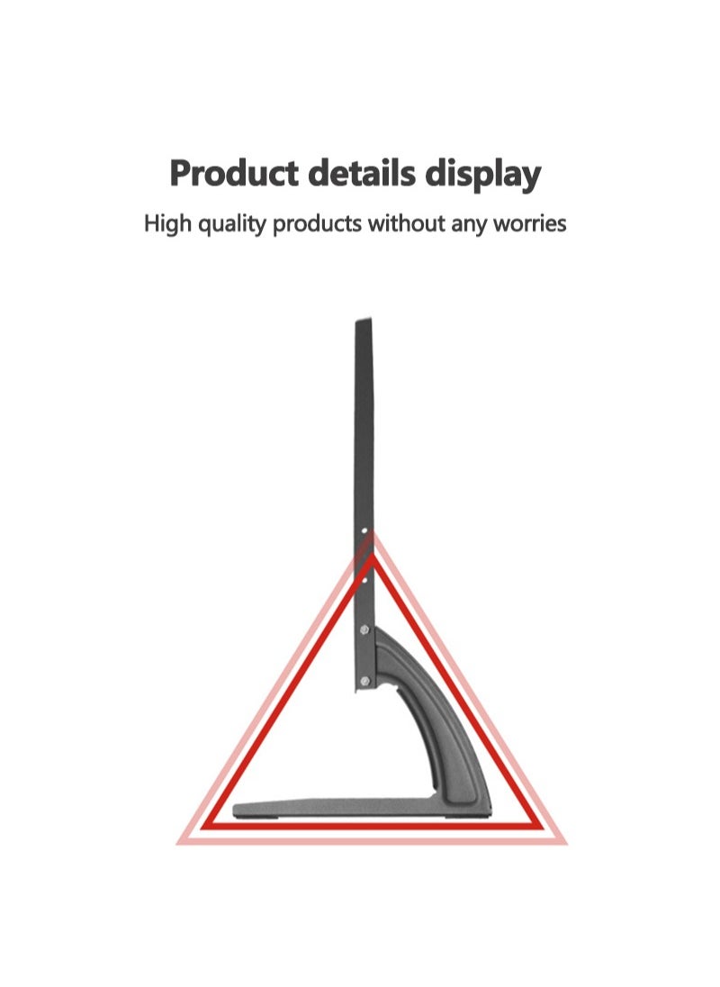 FlashHawk Universal Table Top TV Stand for Most 39-70 Inch LCD LED Flat Screen TVs with Height Adjustment, VESA Patterns up to 800x500 mm, 35 kg  - Image 3