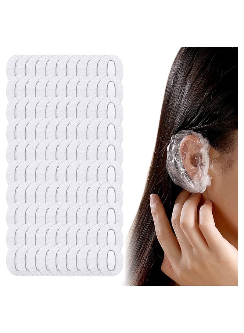 LIMOS 100 Pcs Plastic Shower Ear Protector Caps - Image 1