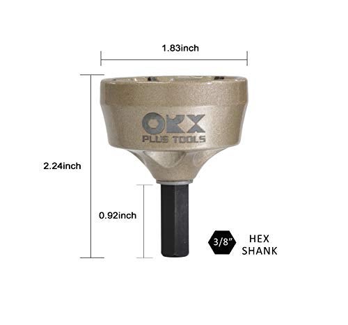 ORX PLUS TOOLS ORXPLUS Tools Deburring External Chamfer Tool, Tungsten Blade, Deburring Drill Bit, Remove Burr Tools Fits for 1/2"-1 3/8"(13mm-35mm) - Image 3