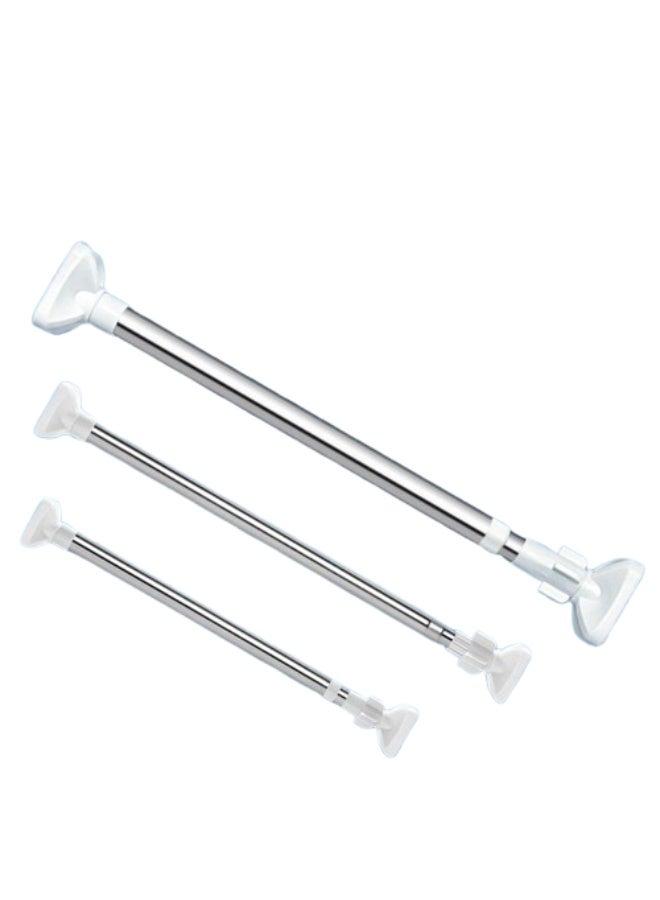 Heavy Duty Metal Tension Rod Expandable and Adjustable for Curtains and Clothes Drying No Drilling Rust Resistant b (140 cm) - Image 1