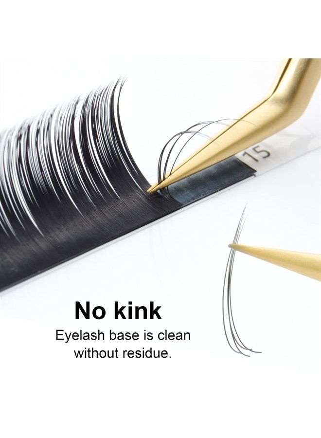 NAGARAKU تمديدات الرموش الفردية 0.20 مم ب curl 7-15 مم مجموعة مختلطة كلاسيكية مات سوداء طبيعية فوكس مينيك 16 صفًا - Image 2