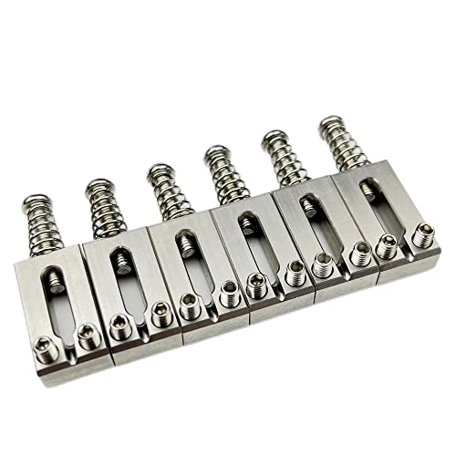 Kaynes 6PCS 10.8mm Guitar Bridge Saddles – Stainless Steel Tremolo Bridges Saddle for Fender Telecaster Tele Stratocaster Strat Style Electric Guitar Replacement (10.8mm) - Image 2