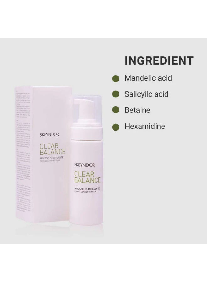 Skeyndor Clear Balance Pure Cleansing Foam 150ml - Image 3