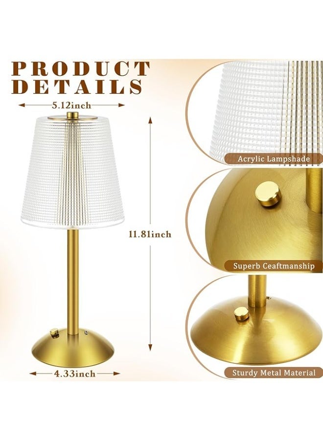 مصباح LED باللمس │ قابل لإعادة الشحن عبر USB │ ضوء مزاجي بثلاثة ألوان - Image 2