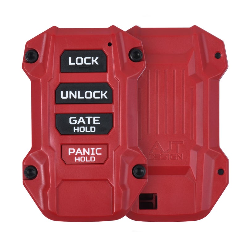 AJT DESIGN Replacement Keyfob Compatible with Toyota Tacoma 2024 Tundra 2022 Sequoia 2023 Custom Made in USA Red