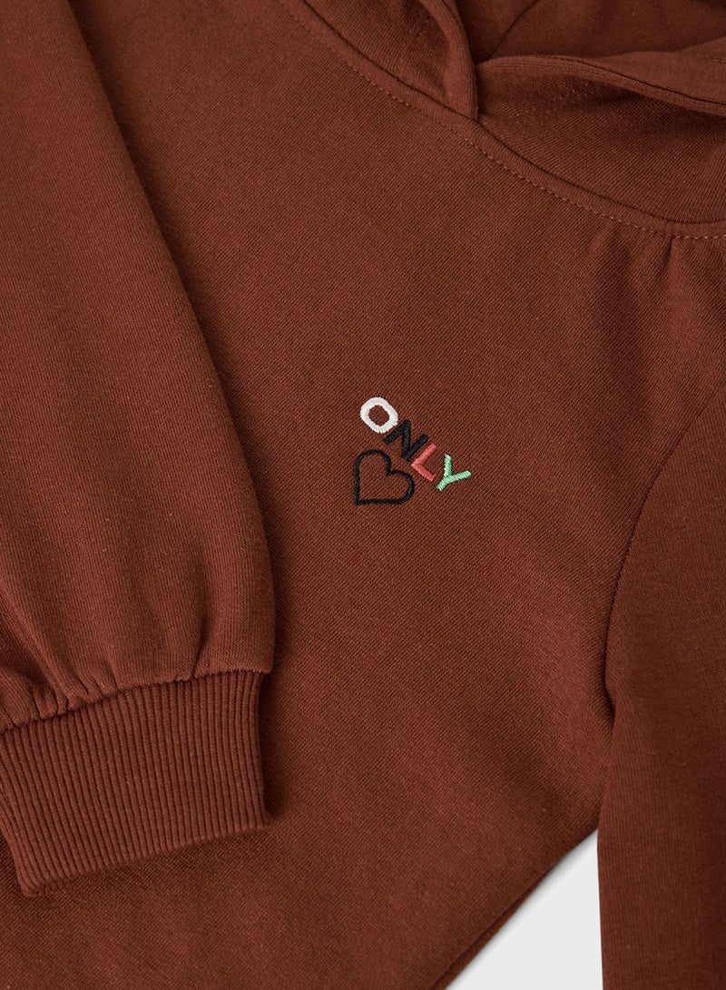 ONLY Kids Embroidered Logo Hoodie - Image 3
