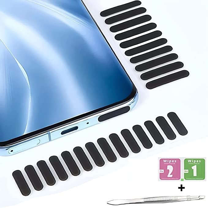 KICKZU 24PCS Mobile Speaker Dust Protector Dustproof Net Stickers Speaker Mesh Anti Dust Proof Plug Self Adhesive Protector for Universal Phones iPhone, Android & Smart Phones Speakers Dust Protector - Image 1