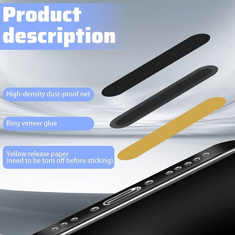 KICKZU 24PCS Mobile Speaker Dust Protector Dustproof Net Stickers Speaker Mesh Anti Dust Proof Plug Self Adhesive Protector for Universal Phones iPhone, Android & Smart Phones Speakers Dust Protector - Image 4
