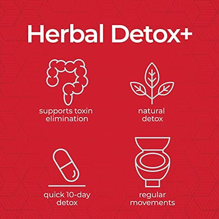 Health Plus Herbal Detox+ (10-Day Cleanse) 40 Capsules, 20 Servings - Image 5