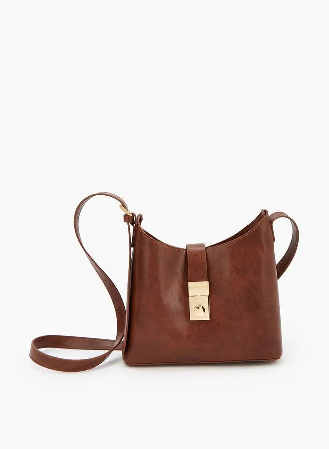 Flora Bella By Shoexpress Adjustable Shoulder Strap Crossbody Bag with Pouch