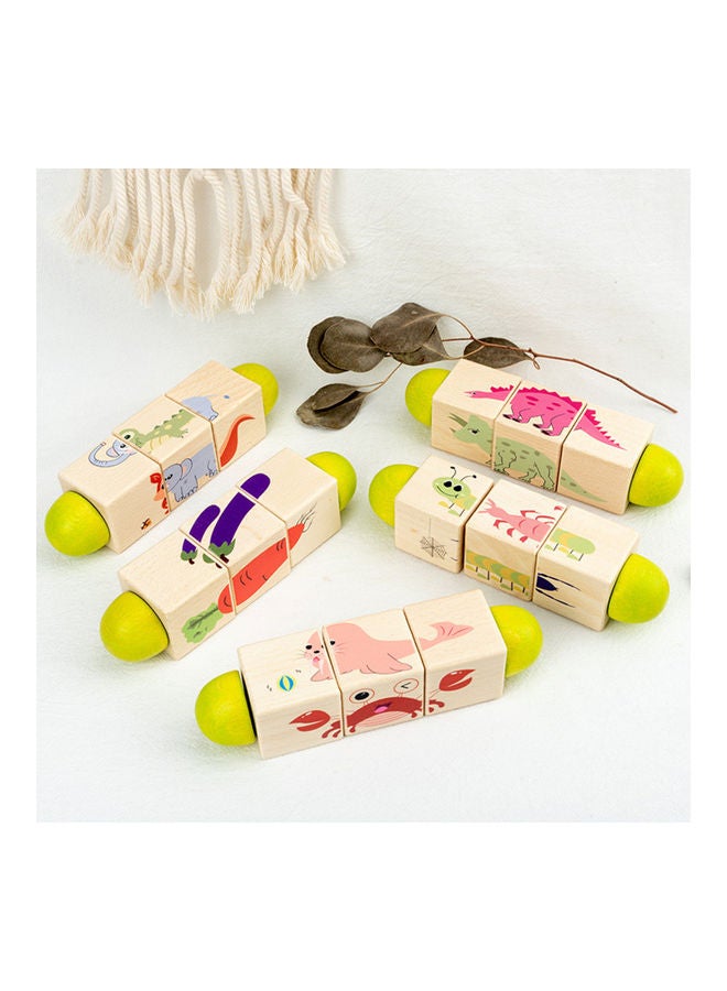 Puzzle Lovely Rotating Wood Toy - Image 2