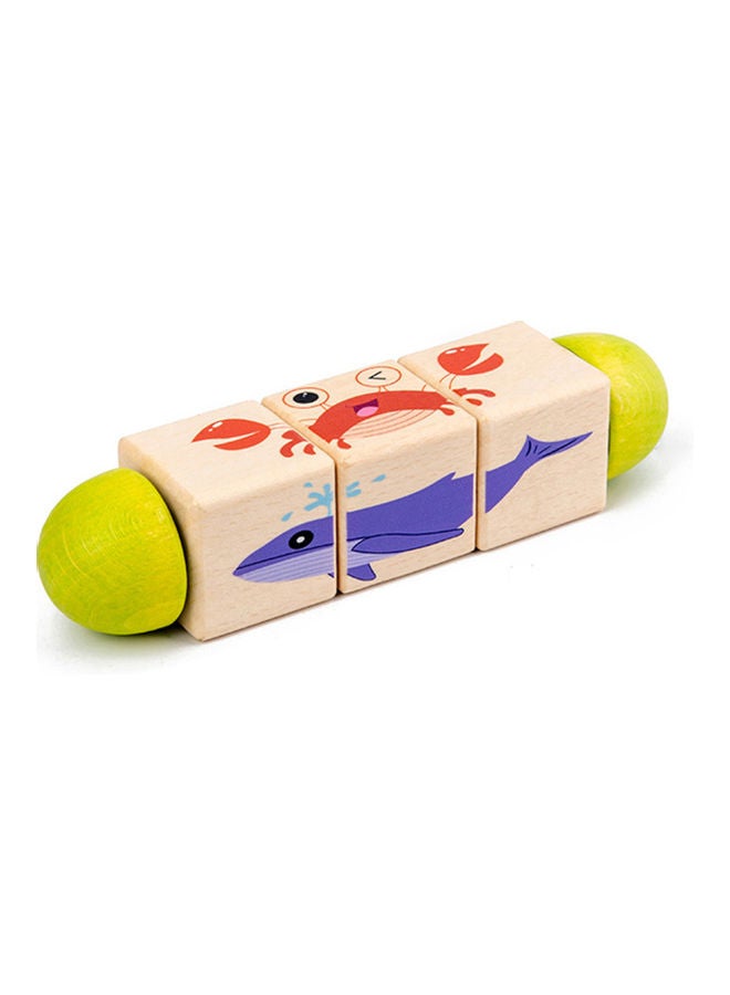 Puzzle Lovely Rotating Wood Toy - Image 1