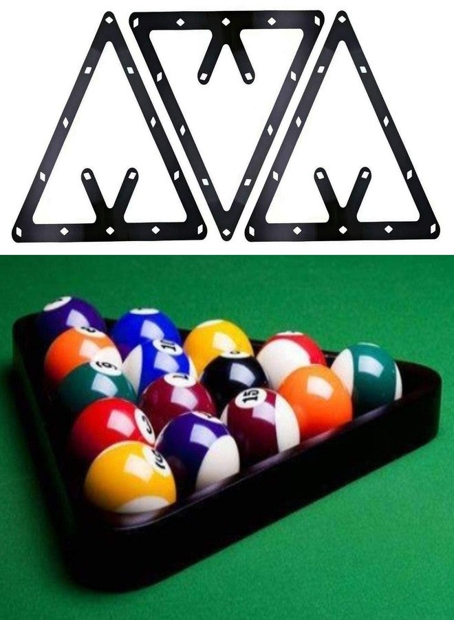 Markeny 6 PCS Triangle Rack Pool Table Ball Holder, Sheet Billiards Triangle Cue Accessories - Image 5