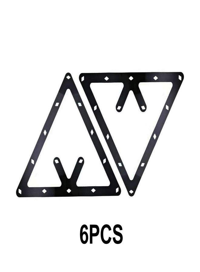 Markeny 6 PCS Triangle Rack Pool Table Ball Holder, Sheet Billiards Triangle Cue Accessories - Image 2