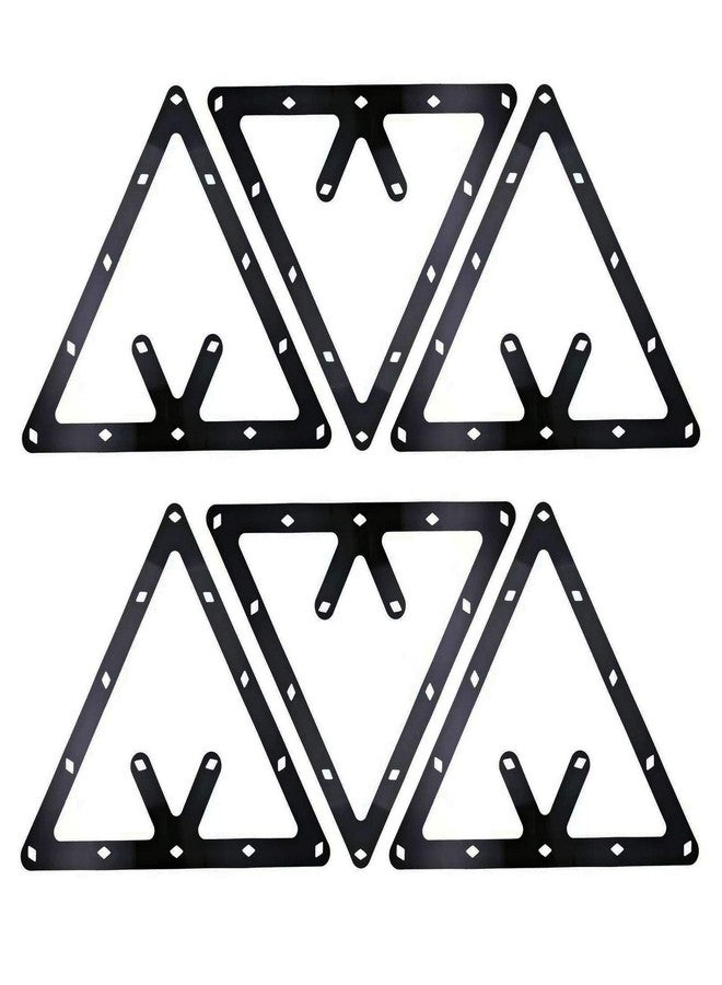 Markeny 6 PCS Triangle Rack Pool Table Ball Holder, Sheet Billiards Triangle Cue Accessories - Image 1