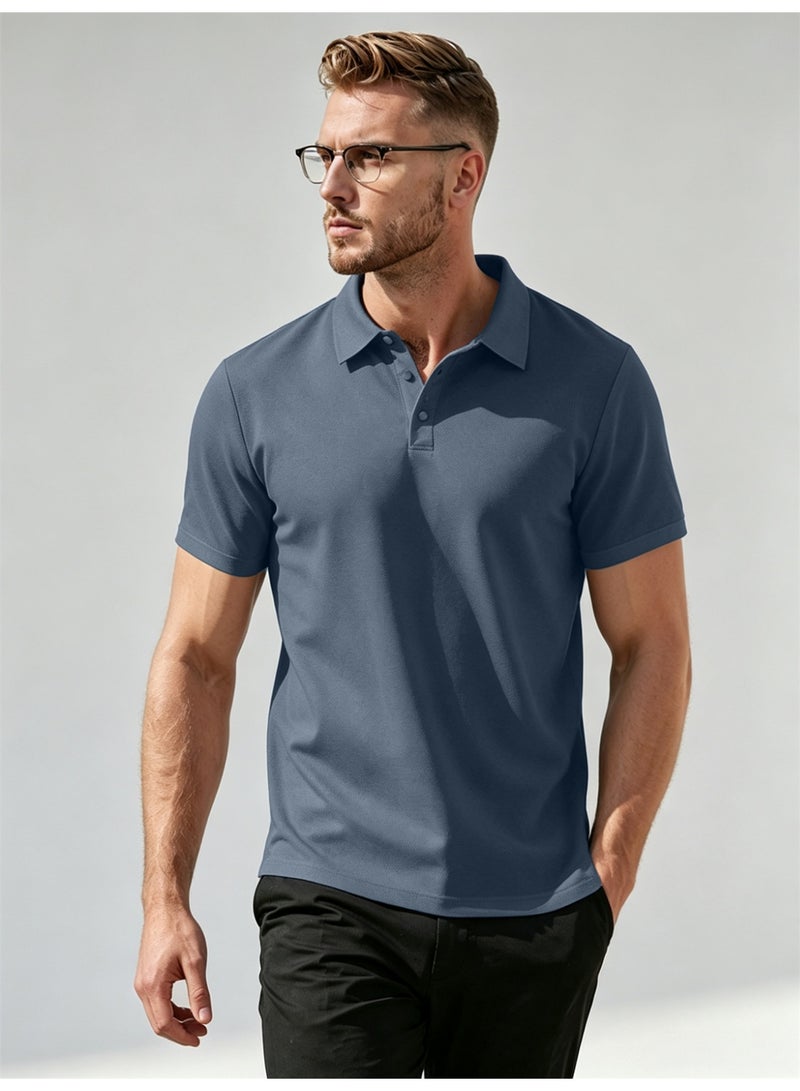general Men's Short Sleeve Polo Shirts,Basic Golf T-Shirts for Men,Regular Fit Breathable Quick-Dry Shirt,Classic Moisture Wicking Performance Tees Summer,Athletic Running Top,Business and Casual Wear - Image 1