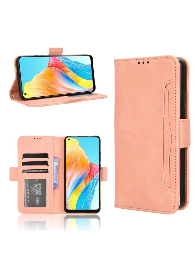 S-TOP Case For OPPO A58 4G Skin Feel Calf Texture Card Slots Leather Phone Case - Image 1