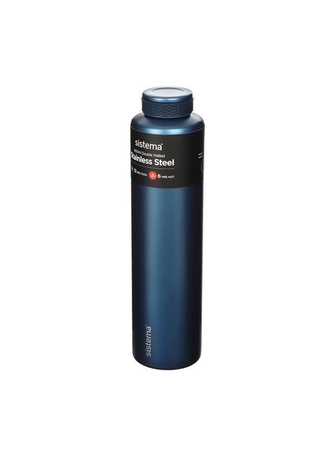 sistema Leak Proof Double Walled Vacuum Insulated Chic Stainless Steel Water Bottle Assorted Color 600ml 520 - Image 1