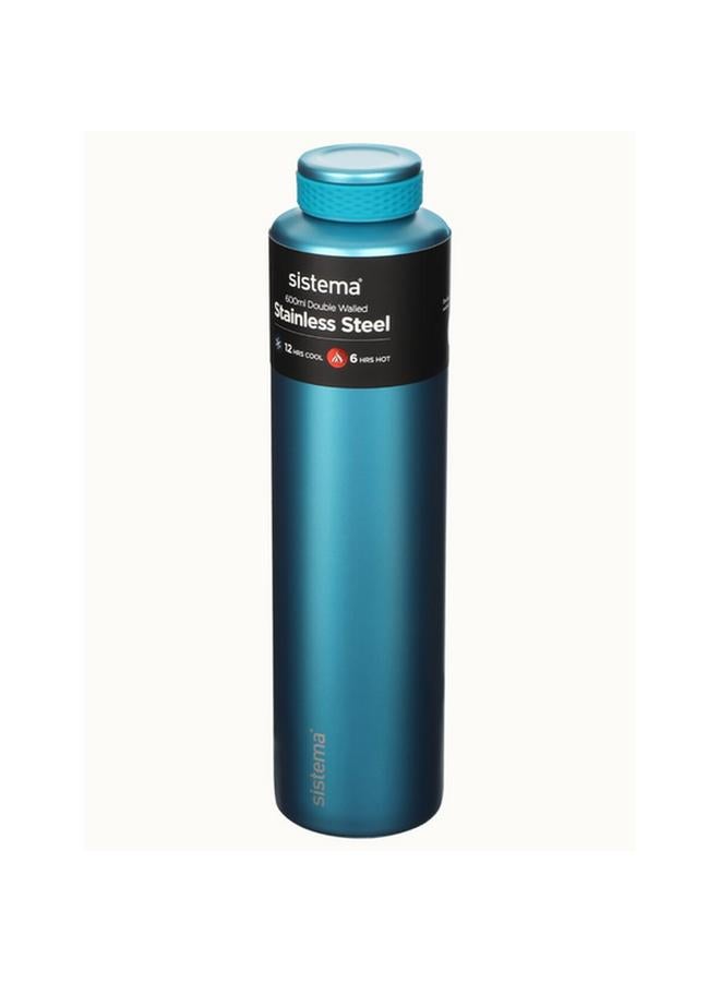 sistema Leak Proof Double Walled Vacuum Insulated Chic Stainless Steel Water Bottle Assorted Color 600ml 520 - Image 3